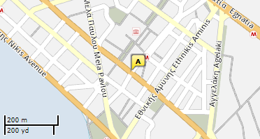 Location of business on map