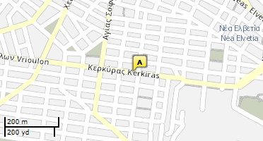 Location of business on map