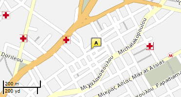 Location of business on map