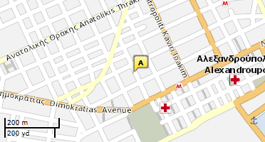 Location of business on map