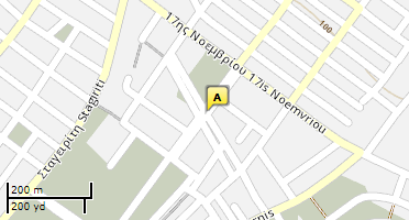 Location of business on map