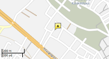 Location of business on map
