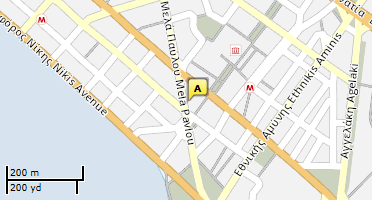 Location of business on map