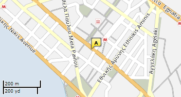 Location of business on map