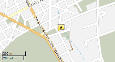 Location of business on map