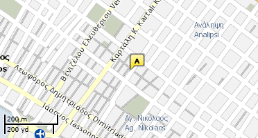 Location of business on map
