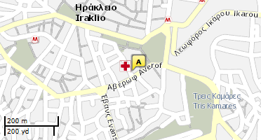 Location of business on map