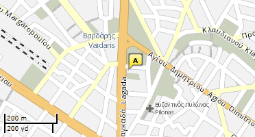 Location of business on map