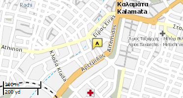 Location of business on map