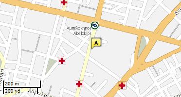 Location of business on map
