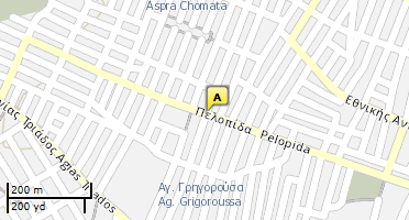 Location of business on map