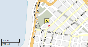 Location of business on map
