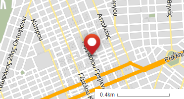 Location of business on map