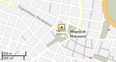 Location of business on map