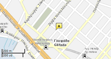 Location of business on map