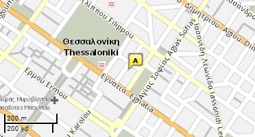 Location of business on map