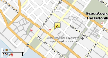 Location of business on map