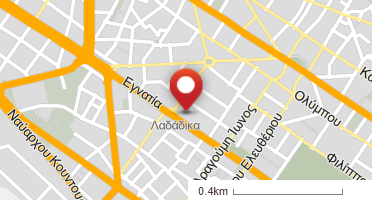 Location of business on map