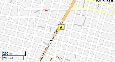 Location of business on map