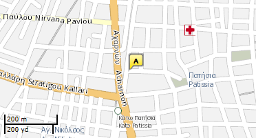 Location of business on map
