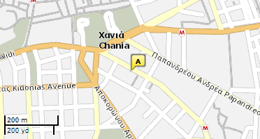 Location of business on map