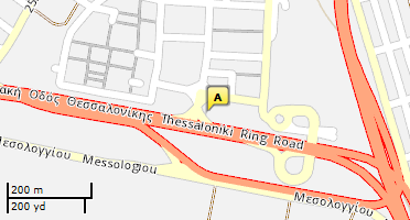Location of business on map