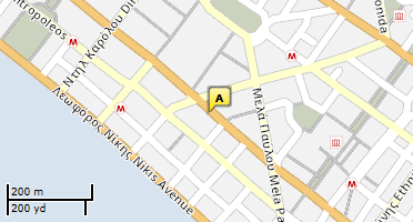 Location of business on map