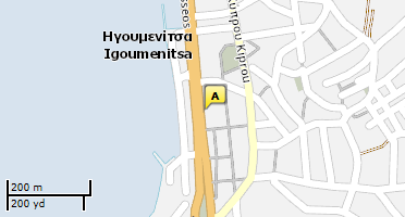 Location of business on map