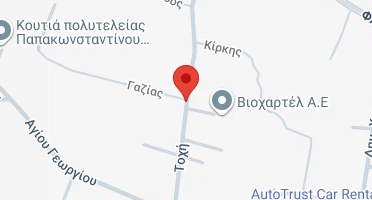 Location of business on map