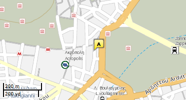 Location of business on map