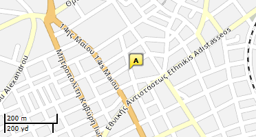 Location of business on map
