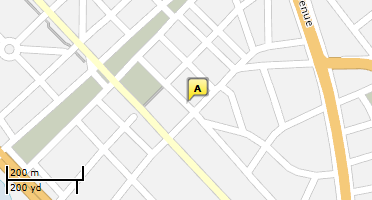 Location of business on map