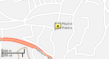 Location of business on map