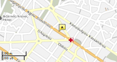 Location of business on map
