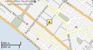 Location of business on map