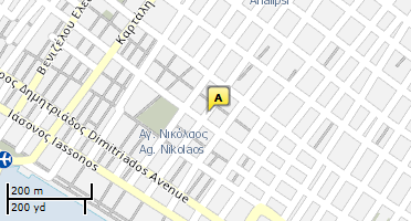 Location of business on map