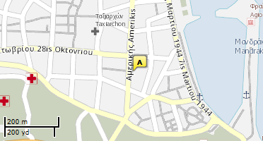 Location of business on map