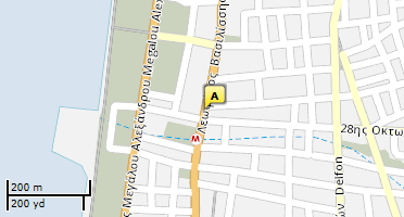 Location of business on map