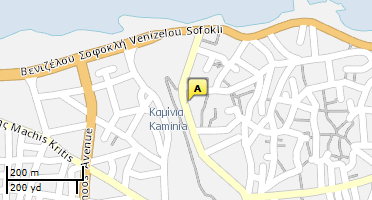 Location of business on map