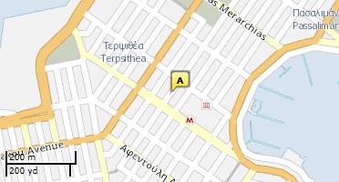 Location of business on map