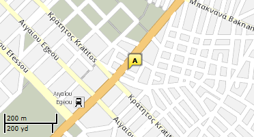 Location of business on map