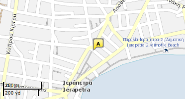 Location of business on map