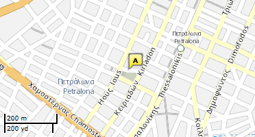 Location of business on map