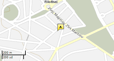 Location of business on map