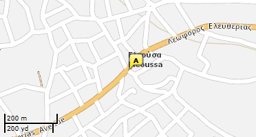 Location of business on map
