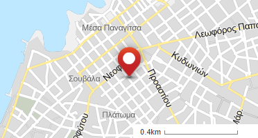 Location of business on map