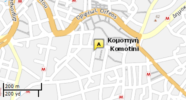 Location of business on map