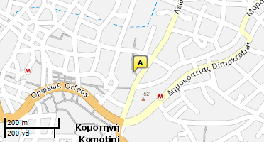 Location of business on map