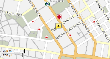 Location of business on map