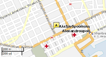 Location of business on map